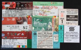 Wales v New Zealand Rugby Tickets 1980-2006 (8): (All these tickets & more were also available in