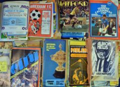 West Ham United away football programme selection 1970-1980 inclusive- within 10 home-made bound