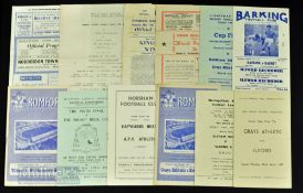 Selection of non-league match programmes to include 1950/51 Corinthian League reserves Neale