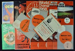 Selection of Manchester United home friendly match programmes 1955/56 All Star XI (Swift, Carey,