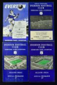 Selection of Everton v Liverpool football match programmes to include 1953/54 Liverpool Senior Cup