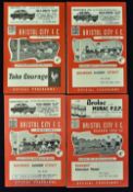 Selection of Bristol City home match programme to include 1956/57 Rhyl (FAC), 1960/61 Watford (3rd