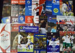 Collection of assorted Foreign International football programmes from 1960s onwards from around