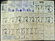 Selection of Salisbury FC home match programmes 1948/49 Portland, 1949/50 Southampton (St Dunstan'
