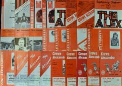 Collection of Crewe Alexandra home match programmes to include 1962/63 Aldershot, Scarborough (FAC),