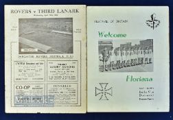 1950/51 Doncaster Rovers v Floriana (Malta) Festival of Britain match programme 10 May 1951;
