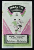 1928 FA Cup Final at Wembley Blackburn Rovers v Huddersfield Town 21 April 1928 match programme;