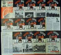 Collection of Manchester United v Portsmouth home match programmes to include 1947/48 (ph), 1948/