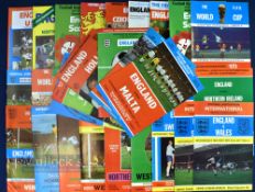 Selection of 1966-1995 England Home Football Programmes features 66 v Wales, v Czechoslovakia,