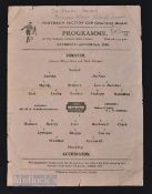 1945/46 War Cup North Chester v Accrington Stanley single sheet match programme at Sealand Road