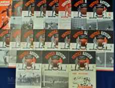 Manchester Utd home match programmes v Aston Villa 1947/48, 1948/49, 1950/51, 1951/52, 1952/53,