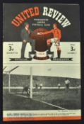 1948/49 Manchester United v Bournemouth & Boscombe FAC 3rd round match programme 8 January 1949 at