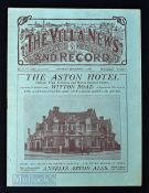 1927/28 Aston Villa v Bury Div. 1 match programme 24 September 1927; good condition.