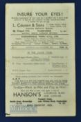 1944/45 Huddersfield Town v Leeds Utd match programme dated 2 December 1944, 4 pager, has small edge