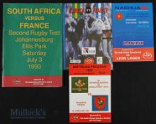 1993 French Rugby Programmes in South Africa (4): Issues v the SA Development team, Northern