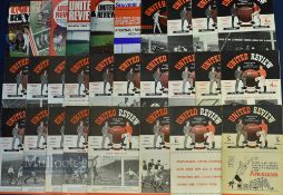 Manchester United home match programmes v Arsenal 1947/48 (record attendance 82,000), 1949/50,