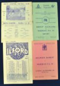 1949 Nigeria Tour to UK Football Programmes incl' South Liverpool (folds, tears), Isthmian League at