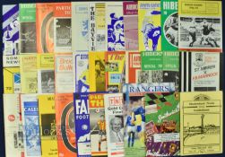 1960s and 1970s Scottish football programme selection with a variety of clubs with some earlier