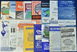 1956/57 Manchester Utd away match programmes to include Arsenal, Birmingham City, Bolton