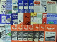 Selection of 1950s assorted football programmes features a wide variety of clubs. Condition