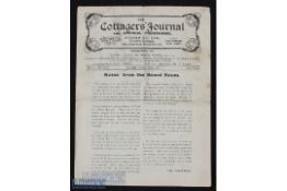1920/21 Fulham v Bury Div. 2 match programme 22 January, 4 pages has been folded, number on front,