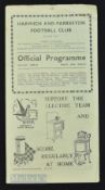 Pre-War 1938/39 Harwich & Parkeston v R A Shoeburyness Essex Senior Cup 21 January 1939 match