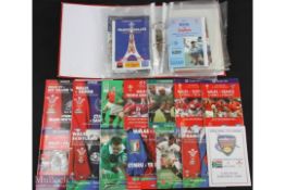 1998-2001 Wales Rugby Programme Collection (Qty): To inc the Welsh involvement in their 'own' RWC of