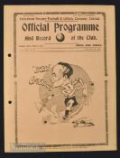 1937/38 Tottenham Hotspur v New Brighton FAC 4th round replay match programme 26 January 1938;