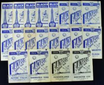 Collection of Blackpool home match programmes 1951/52 Manchester City, 1952/53 Sunderland, 1953/54