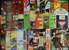 Selection of Wales International football programmes from 1950s onwards includes approx. 195