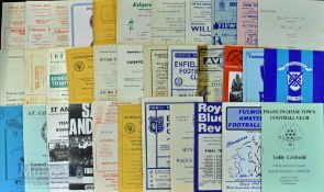 Collection of Non-League football match programmes with a huge variation of clubs (some of which you