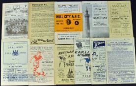 Selection of Gateshead away match programmes to include 1948/49 Oldham Athletic, 1951/52