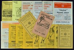 Selection of Folkestone Town home match programmes 1947/48 Canterbury City, 1950/51 Dover,