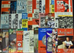 Collection of testimonial match programmes to include Spurs, Arsenal, Manchester City, Charlton