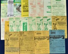 Selection of Ashford Town home match programmes to include 1950/51 Betteshanger CW, 1951/52