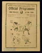 1932/33 Tottenham Hotspur v Fulham Div 2 match programme 22 April 1933; edge tear, pencil score,