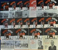 Manchester United home match programmes v Blackpool 1948/49, 1949/50, 1950/51, 1951/52, 1952/53,