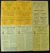 Selection of Holbeach Utd home match programmes 1952/53 Kettering reserves, 1955/56 Norwich City A +