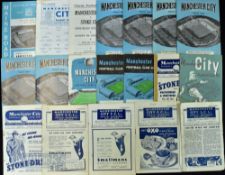 Collection of Manchester City homes to include 1945/46 Everton (poor), 1947/48 Sunderland, 1948/49