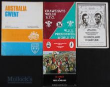 1972-1989 Special Rugby Programmes Wales (4): Carwyn James' XV v Barry John's XV (his last game),