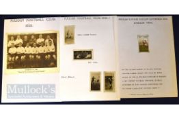 Selection of Fulham football memorabilia to include 1908 Fulham v Tottenham Hotspur (action photo