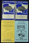Selection of Bristol Rovers home match programmes 1950/51 Newcastle Utd (FAC replay), 1952/53 Leyton