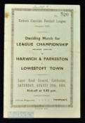 1936/37 Deciding match for Eastern Counties League (1935/36) season) Harwich & Parkeston v Lowestoft