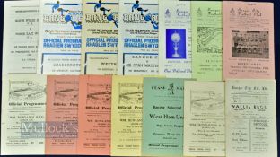 Selection of Bangor City home match programmes to include 1951/52 Runcorn, 1955/56 Flint Town Utd (