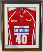 2006-7 Llanelli Scarlets Signed & Framed Presentation Jersey: Unique item, a new 2006-7 XL