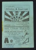 1935/36 Carlisle Utd v Middlesbrough reserves, North Eastern league 11January 1936; rusty staple (