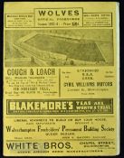 1933/34 Wolverhampton Wanderers v Everton Div. 1 match programme 31 March 1934; also Central