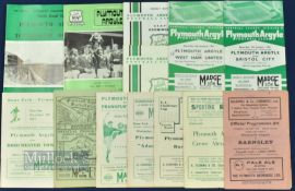 Collection of Plymouth Argyle home match programmes to include 1947/48 Barnsley, 1950/51 Crewe