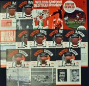Selection of Manchester United home match programmes v Luton Town 1955/56, 1956/57, 1958/59, 1959/60