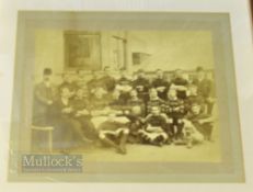 1891-2 Gloucester Rugby Framed Photograph: Splendid large mounted, framed & glazed 19